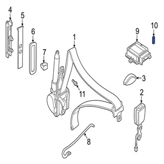 Jaguar OE - Air Bag Control Module Nut