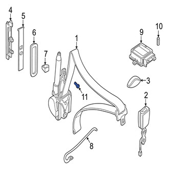Jaguar OE - Air Bag Control Module Bolt