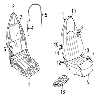 Jaguar OE - Front Folding Seat Latch Release Handle