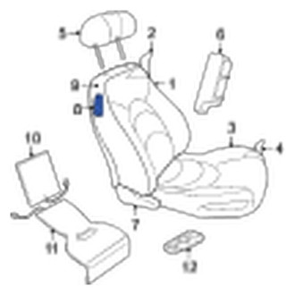 Jaguar OE - Front Folding Seat Latch Release Handle