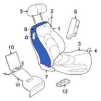 Jaguar OE - Front Folding Seat Latch Release Handle Bezel