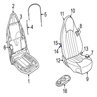 Jaguar OE - Front Folding Seat Latch Release Handle
