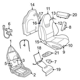 Jaguar OE - Front Folding Seat Latch Release Handle