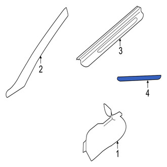 Jaguar OE - Liftgate Trim Scuff Plate Insulator