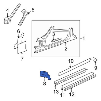 Jaguar OE - Front Left Rocker Panel Bracket