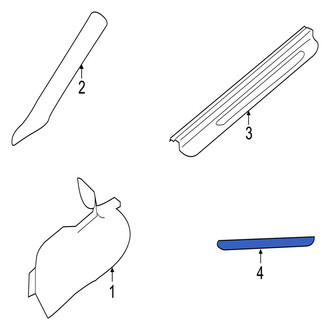 Jaguar OE - Liftgate Trim Scuff Plate Insulator