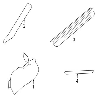 Jaguar OE - Pillars, Rocker & Floor - Interior Trim (Convertible)