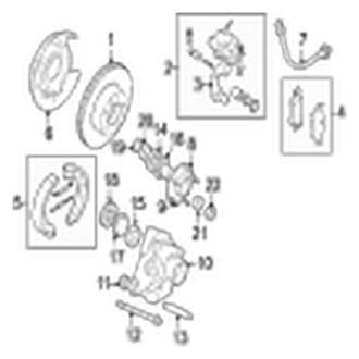 Jaguar OE - Rear Suspension - Brake Components (Base)