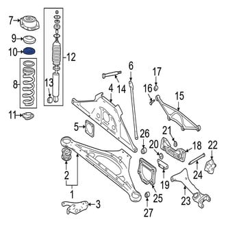 Jaguar OE - Upper Coil Spring Insulator