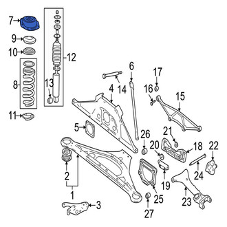 Jaguar OE - Rear Suspension Shock Absorber Mount