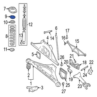 Jaguar OE - Upper Coil Spring Insulator