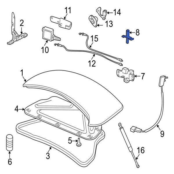 Deck Lid Striker