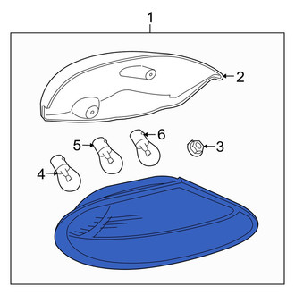 Jaguar OE - Rear Right Tail Light Assembly