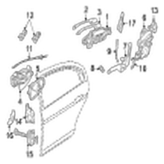 Jaguar OE - Rear Door - Lock & Hardware