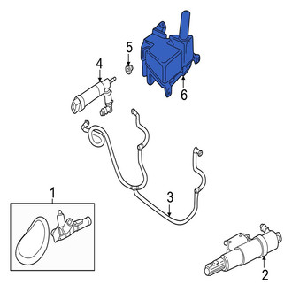 Jaguar OE - Washer Fluid Reservoir