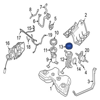 Jaguar OE - Fuel Tank Lock Ring
