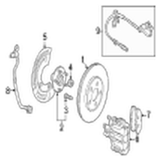 Jaguar OE - Rear Suspension - Brake Components (Base)
