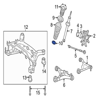 Jaguar OE - Rear Lower Coil Spring Insulator