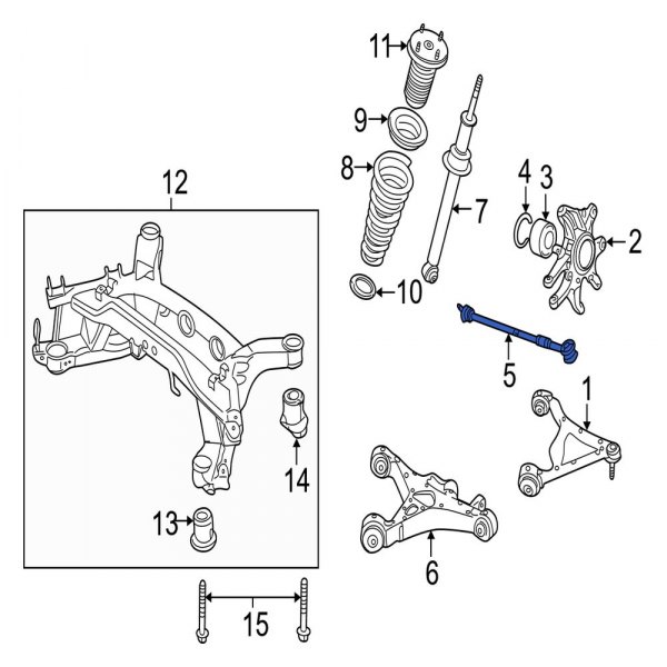Jaguar OE C2D51044 Rear Suspension Stabilizer Bar Link
