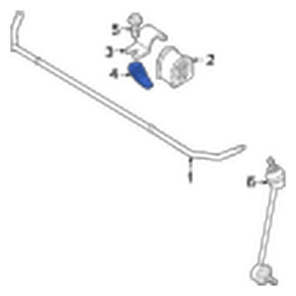 Jaguar OE - Rear Suspension Stabilizer Bar Bracket Nut
