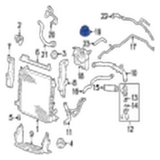 Jaguar OE - Engine Coolant Reservoir Cap