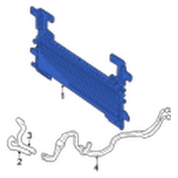 Jaguar OE XR83772 Front Power Steering Cooler