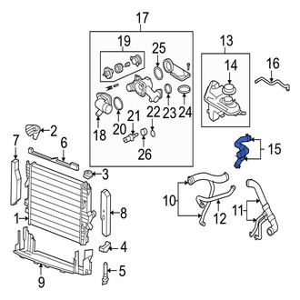 Jaguar OE - Engine Coolant Overflow Hose