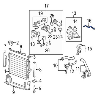 Jaguar OE - Engine Coolant Overflow Hose
