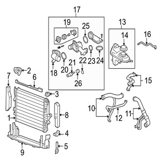 Jaguar OE - Cooling - Radiator & Components (4.2L)