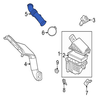 Jaguar OE - Engine Air Intake Hose