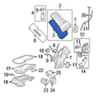 Jaguar OE - Right Engine Valve Cover Gasket