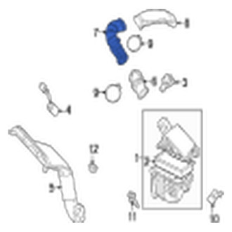 Jaguar OE - Engine Air Intake Hose