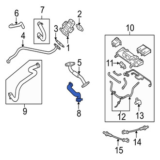Jaguar OE - Engine Coolant Pipe