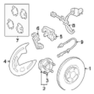 Jaguar OE - Front Suspension - Brake Components (R)