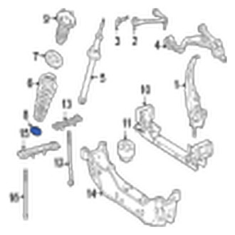 Jaguar OE - Front Lower Coil Spring Insulator