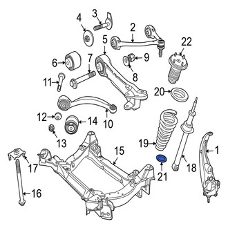 Jaguar OE - Front Lower Coil Spring Insulator