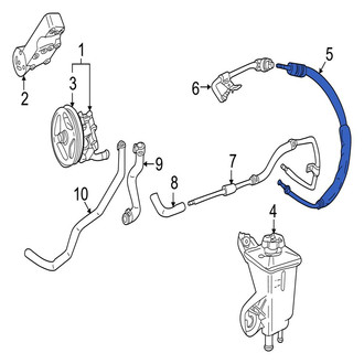 Jaguar OE - Power Steering Pressure Hose