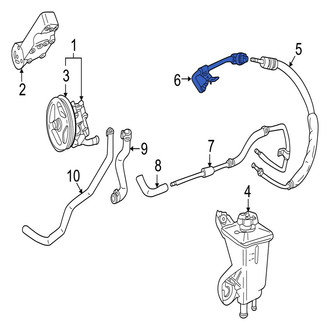 Jaguar OE - Power Steering Pressure Hose