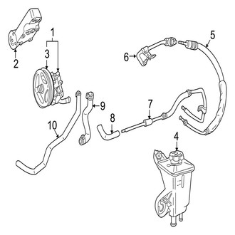 Jaguar OE - Steering Gear & Linkage - Pump & Hoses