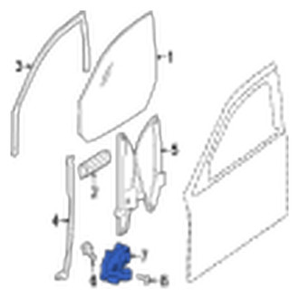 Jaguar OE - Front Left Window Motor