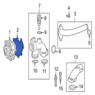 Jaguar OE - Engine Water Pump Gasket