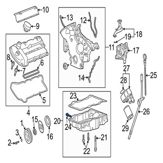 Jaguar OE - Engine Oil Drain Plug