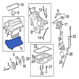 Jaguar OE - Left Engine Valve Cover Gasket