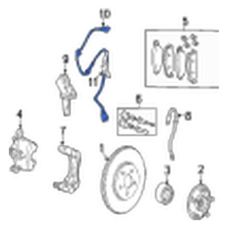 Jaguar OE - Front ABS Wheel Speed Sensor Wiring Harness