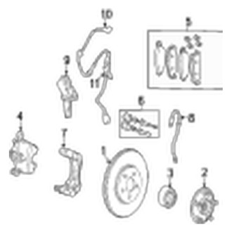 Jaguar OE - Front Suspension - Brake Components