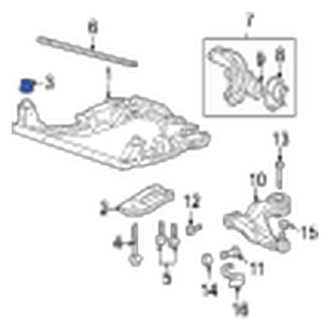 Jaguar OE - Front Suspension Crossmember Insulator