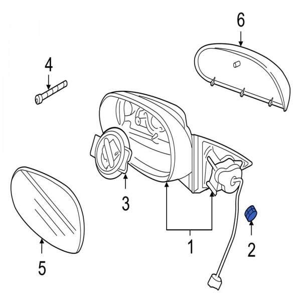 Door Mirror Housing Nut