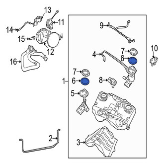 Jaguar OE - Fuel Tank Sending Unit Gasket