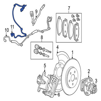 Jaguar OE - Rear ABS Wheel Speed Sensor Wiring Harness