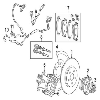 Jaguar OE - Rear Suspension - Brake Components (Base)